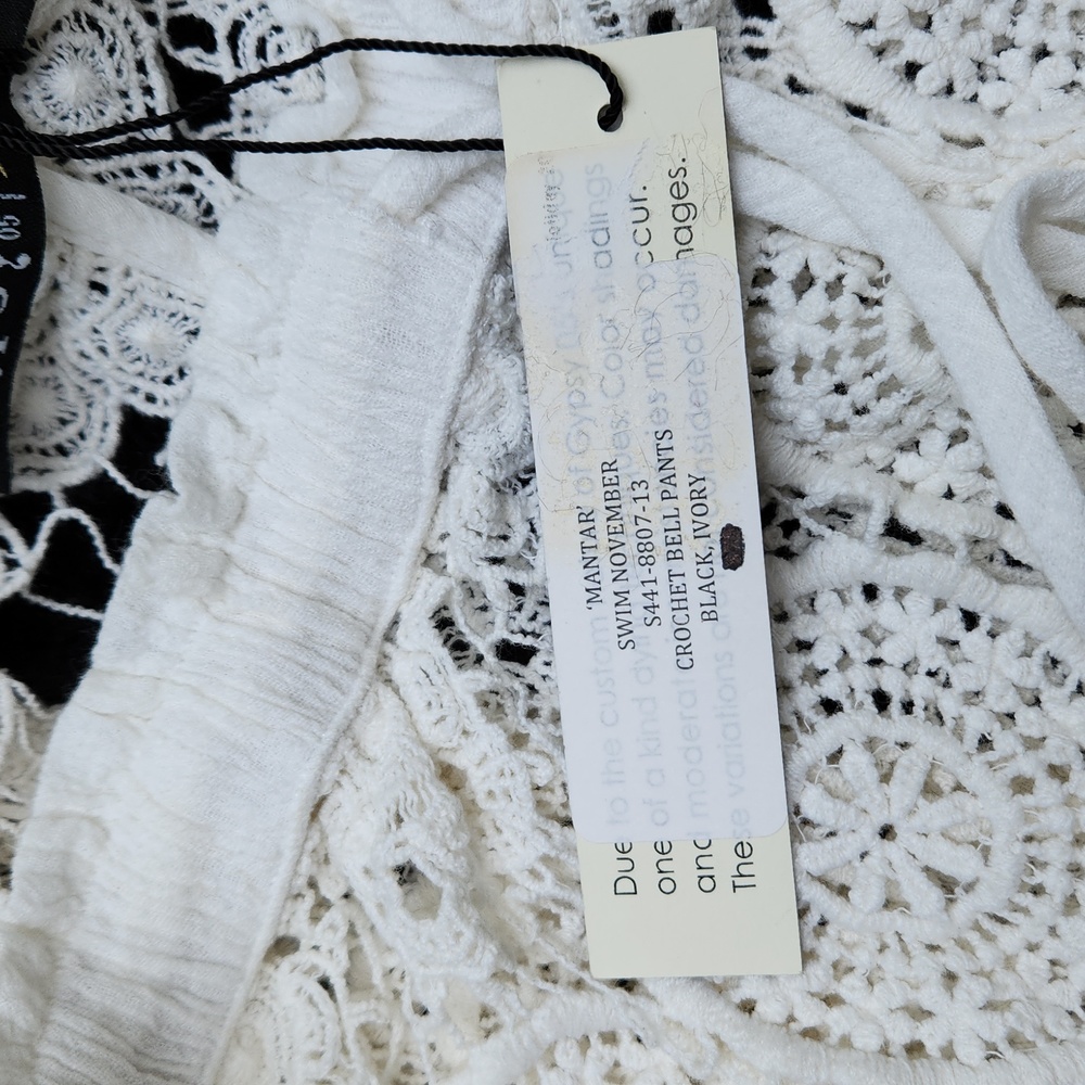 **HP** Nwt Gypsy 05 Sand Mantar Crochet Swim Cover Up Pants - Picture 14 of 14